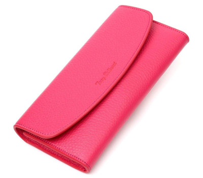 Барвистий жіночий гаманець з монетницею на блискавці з натуральної шкіри Tony Bellucci 21979 Фуксія