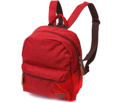 Стильний жіночий рюкзак з текстилю Vintage 22245 Бордовий