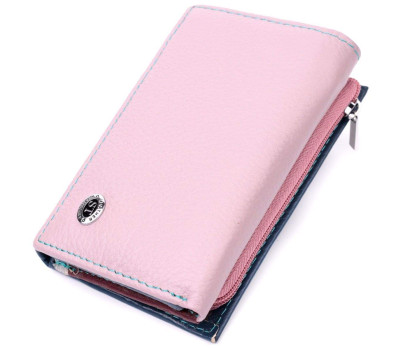 Елегантний жіночий гаманець із якісної натуральної шкіри ST Leather 19462 Різнокольоровий