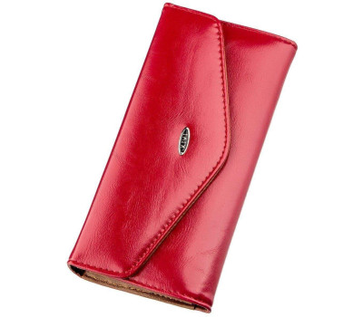 Гаманець жіночий з гладкої екошкіри KIVI 19072 Яскраво-рожевий