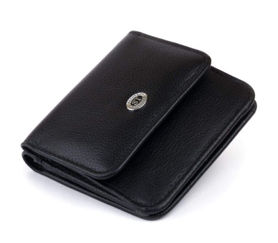 Маленький гаманець на кнопці жіночий ST Leather 19232 Чорний