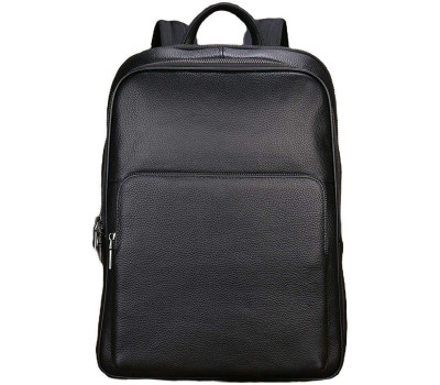 Шкіряний рюкзак для ноутбука на два відділи Vintage 20906_1 Чорний