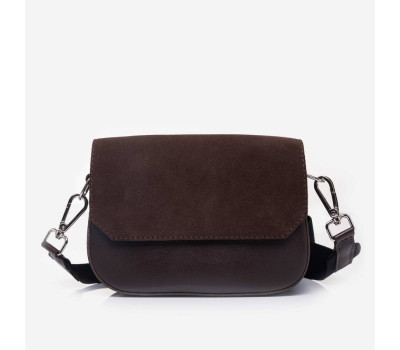 781 сумка замш шоколад Lucherino