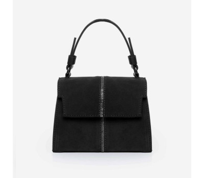 886 сумка замш чорна Lucherino