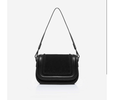 822 сумка замш чорна Lucherino