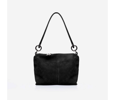 889 сумка  замш чорна Lucherino