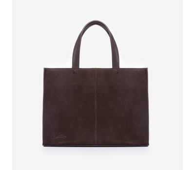 775 сумка замш шоколад Lucherino