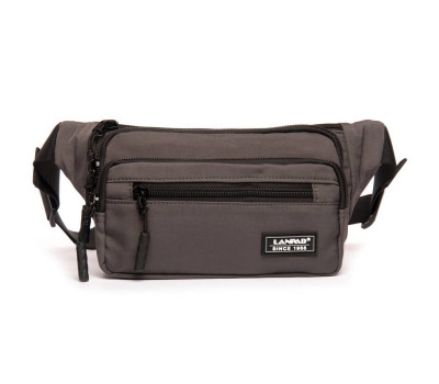 Сумка Чоловіча На пояс нейлон Lanpad 35009 grey