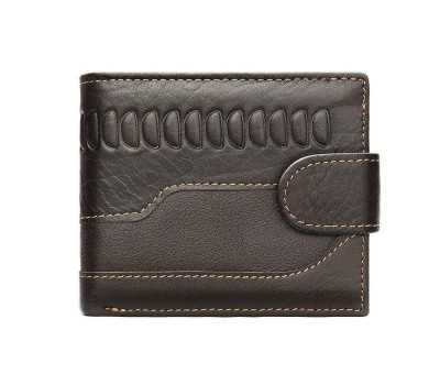 Чоловічий гаманець з тисненням 20233 Vintage Коричневий