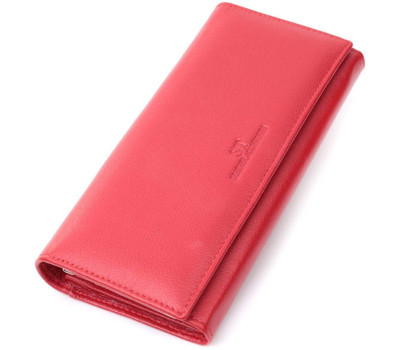 Класичний жіночий гаманець із натуральної шкіри ST Leather 22675 Червоний