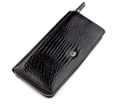 Гаманець жіночий ST Leather 18437 (S7001A) натуральна шкіра Чорний