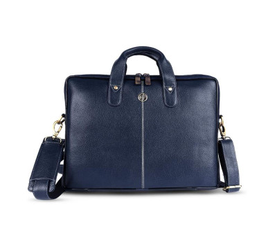 Сумка шкіряна для ноутбука 13 Hammonds Flycatcher LB105 Blue (Синій)