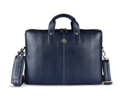 Сумка шкіряна для ноутбука 15 Hammonds Flycatcher LB106 Blue (Синій)