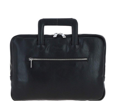 Сумка чоловіча для ноутбука 13 Ashwood PL45 Black (Чорний)