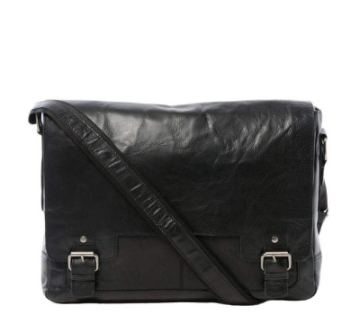 Сумка чоловіча для ноутбука 15,5 Ashwood 8343 Black (Чорний)