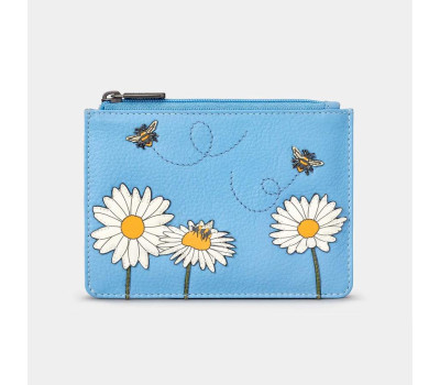 Жіночий шкіряний гаманець Yoshi Y1321 Bee Happy (Blue)