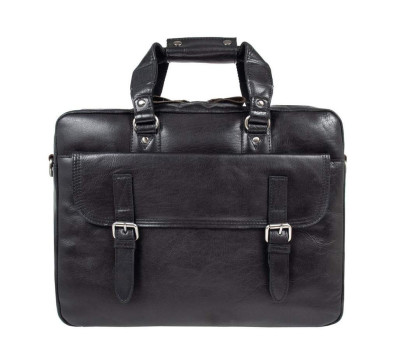 Сумка чоловіча для ноутбука 15,6 Ashwood F83 Black/Mud (Чорний)