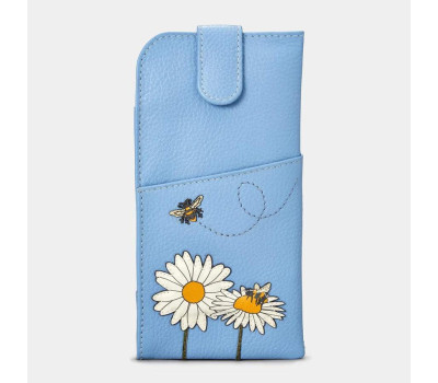 Шкіряний чохол для окулярів Yoshi Y4309 (Bee Happy Blue)