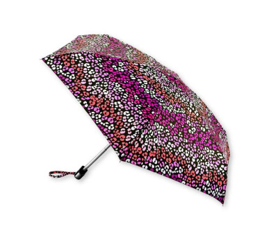 Жіноча міні парасолька Fulton L501 Tiny-2 Funky Leopard (Рожевий леопард)