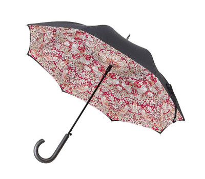 Парасолька жіноча Fulton L856-041321 Morris & Co. Bloomsbury Strawberry Thief Indian Red