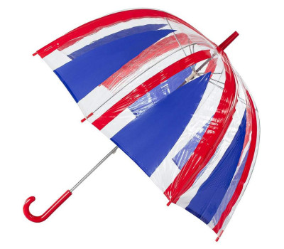 Парасолька-тростина жіноча Incognito-30 PVC Dome L736 Union Jack (Флаг)