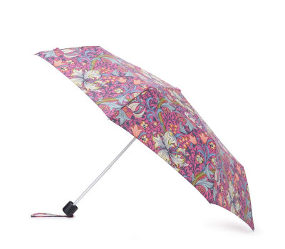 Жіноча парасолька Fulton L907-041819 Morris & Co. Minilite-2 UV Golden Lily Pink