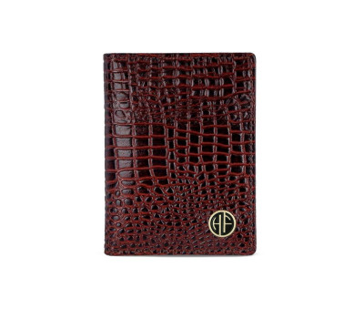 Шкіряний картхолдер Hammonds Flycatcher CC606 Croc Brown (Коричневий)