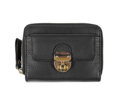 Жіночий шкіряний гаманець Ashwood Y50 Black (Чорний)