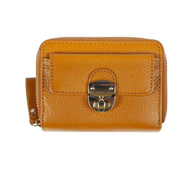 Жіночий шкіряний гаманець Ashwood Y50 Mustard (Гірчичний)