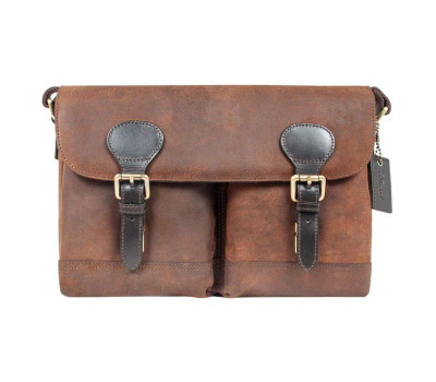 Cумка чоловіча для ноутбука 15,6 Ashwood Edward Oil Brown (Коричневий)