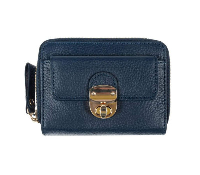 Жіночий шкіряний гаманець Ashwood Y50 Navy (Темно-синій)