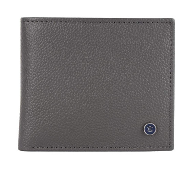 Чоловічий шкіряний гаманець Brampton London Plutus Grey (Сірий)