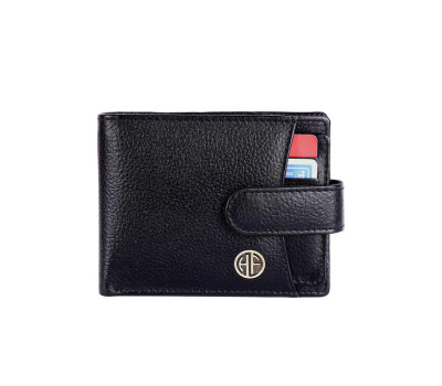 Чоловічий шкіряний гаманець Hammonds Flycatcher HF502 Black (Чорний)