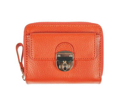 Жіночий шкіряний гаманець Ashwood Y50 Orange (Помаранчевий)