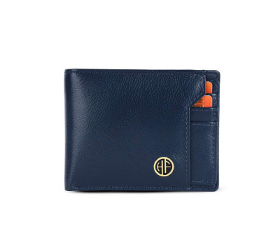 Чоловічий шкіряний гаманець Hammonds Flycatcher HF577 Blue (Синій)