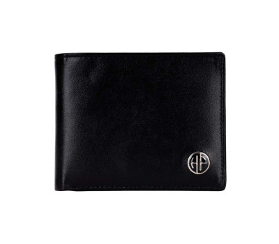 Чоловічий шкіряний гаманець Hammonds Flycatcher HF595 Black (Чорний)