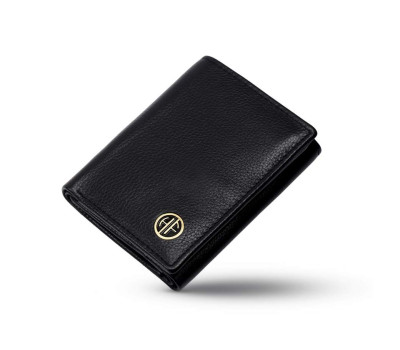 Чоловічий шкіряний гаманець Hammonds Flycatcher HF597 Black (Чорний)