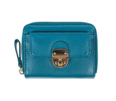 Жіночий шкіряний гаманець Ashwood Y50 Turq (Синій)