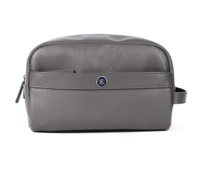 Несесер шкіряний Brampton London Aqualuxe Grey (Сірий)