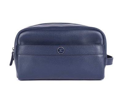 Несесер шкіряний Brampton London Aqualuxe Navy (Синій)