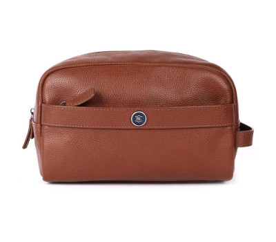Несесер шкіряний Brampton London Aqualuxe Tan (Рудий)