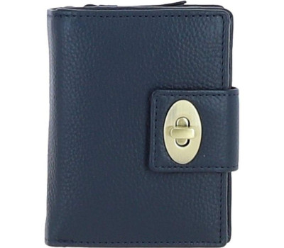 Жіночий шкіряний гаманець Ashwood Y60 Navy (Темно-синій)