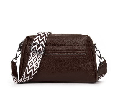 Сумка Шкіряна Жіноча Класична ALEX RAI 99122 brown