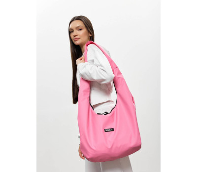 Жіноча сумка Sambag HOBO WEAVE рожева