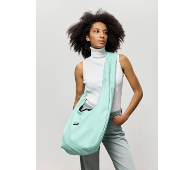 Жіноча сумка Sambag HOBO WEAVE м'ята
