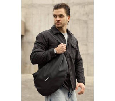 Чоловіча сумка Sambag HOBO Bag-glove чорна тканева