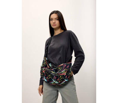 Жіноча сумка Sambag HOBO Bag-glove принт "ABSTRACT"