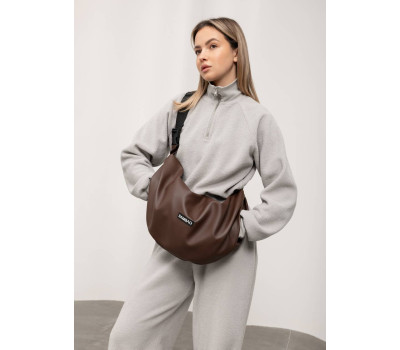 Жіноча сумка Sambag HOBO Bag-glove шоколадна