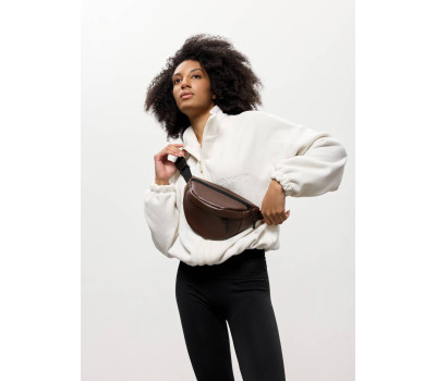 Жіноча сумка на пояс бананка Sambag Urban One коричнева