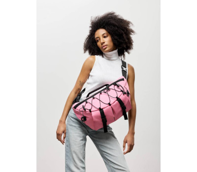 Жіноча cумка-бананка під ноутбук Sambag Urban Pro рожева